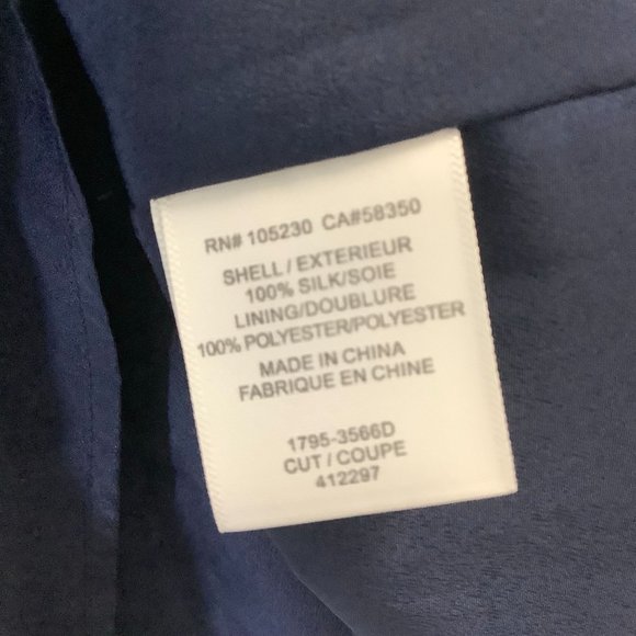 Joie Blue Silk Dress Size Medium - Picture 5 of 5